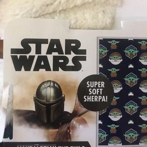Star Wars Sherpa Backed Blanket 60in X 90in